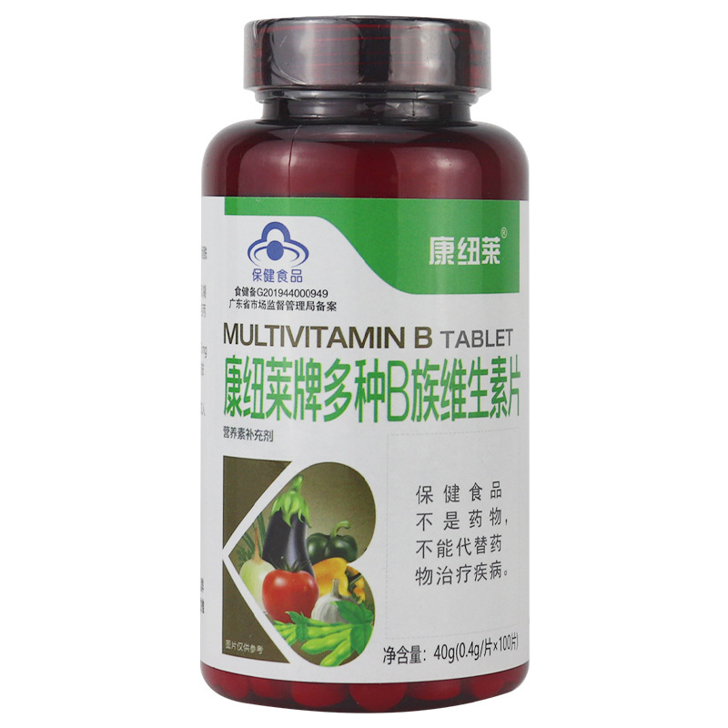 联合邦利康纽莱多种b族维生素片0.4g/片×100片