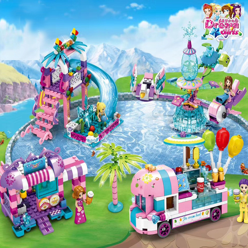 包邮兼容乐高女孩拼装积木小颗粒幼儿园儿童玩具培训机构礼品批发