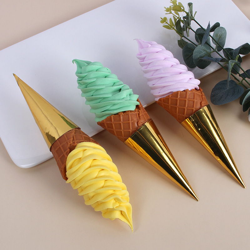 仿真火炬冰淇淋甜筒模型夜市冷饮车甜品冰激凌装饰实物拍照道具