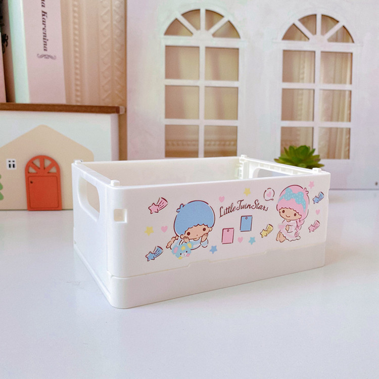 Cartoon Pacha Dog Desktop Storage Box Girl Heart Skin Care Products Foldable Mini Finishing Box Clow M Sundries Basket