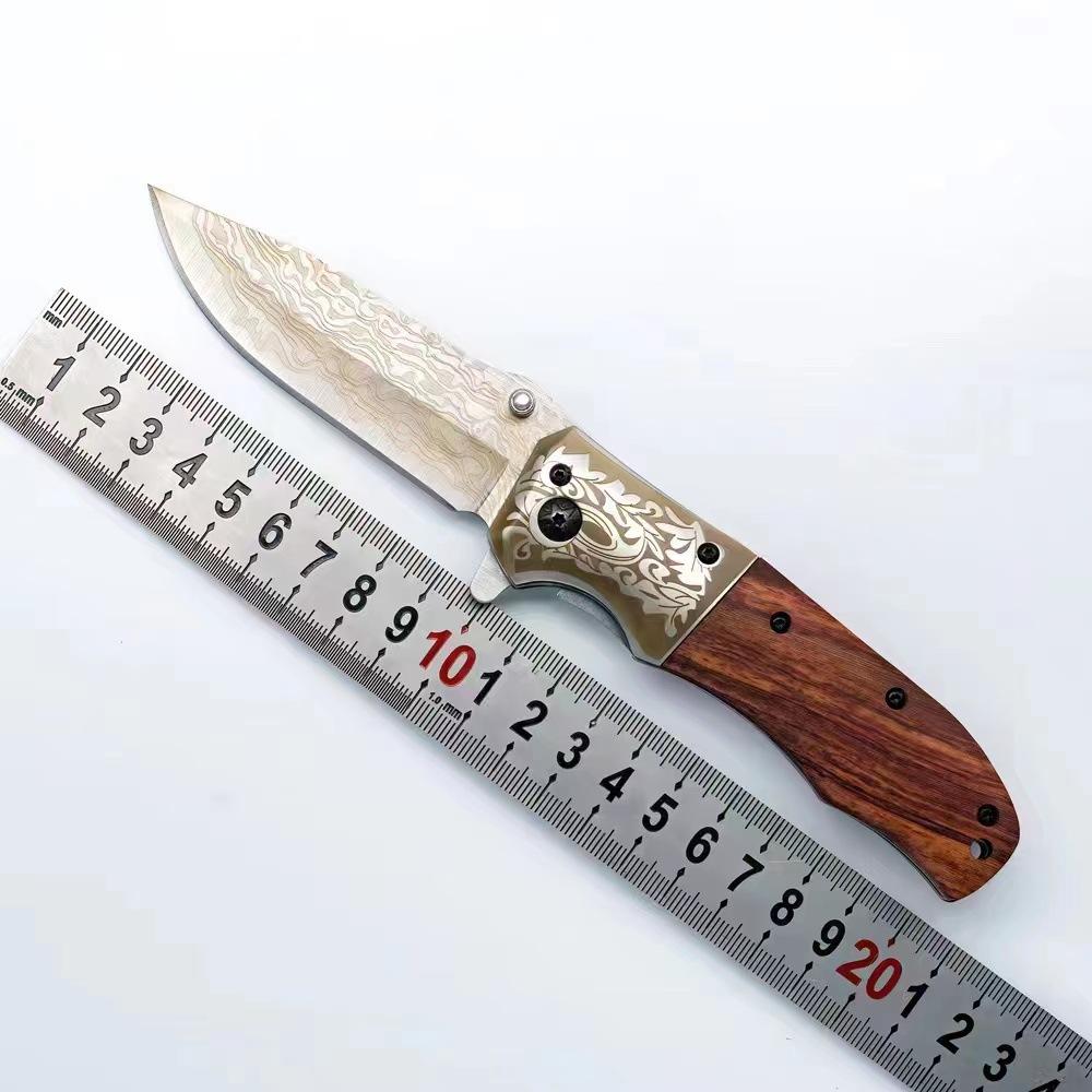 户外便携da51折叠小刀 野营登山防身多用途不锈钢户外刀批发