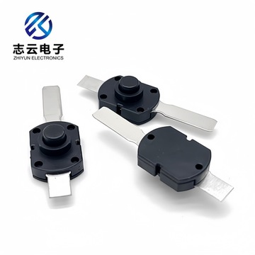 1712-cd强光手电筒按钮开关12*17 10h平脚小家电电源复位按键台灯