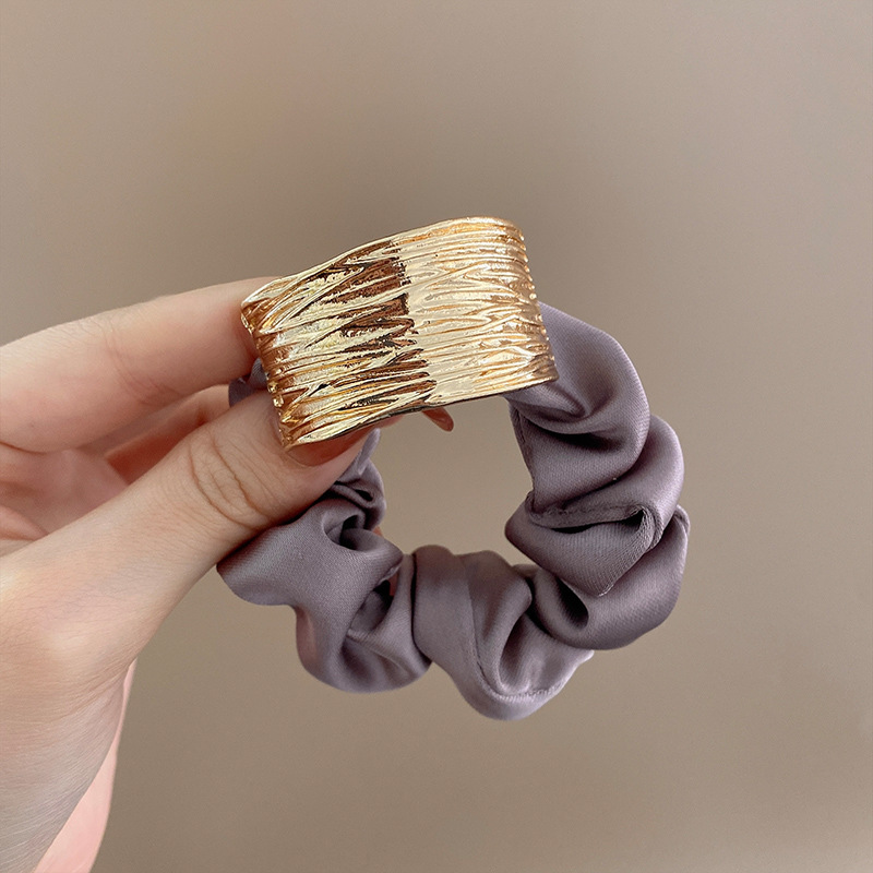 Simple Metal Large Intestine Hair Band Elegant Girls Ins Headband New High Sense Fashion Hair Band Hair Accessories