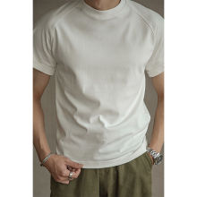 美式复古短袖T恤男士新款重磅潮牌修身上衣服潮流百搭硬汉风t