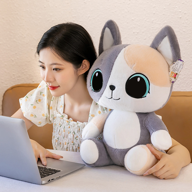 New Exquisite Cat Doll Cartoon Big Eye Cat Plush Toy Cute Kitten Ragdoll Children's Holiday Pillow