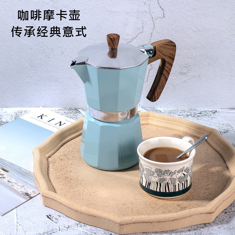 精品咖啡壶加厚欧式八角壶爆款手冲咖啡摩卡壶冷萃取壶煮咖啡工具