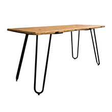 ft老榆木门板铁艺桌实木餐桌复古长方形家用茶几旧木板茶桌旧门板