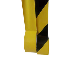 PVC地板警示胶带斑马胶带隔离黑黄警示胶带地标线地标划线  白管