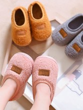 儿童棉拖鞋女冬季宝宝女童家居鞋包跟男宝女宝室内婴儿棉鞋地板鞋