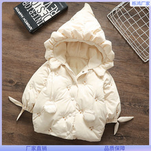 宝宝棉衣女小童冬装洋气岁冬季加厚女童棉袄婴儿羽绒棉服外套。