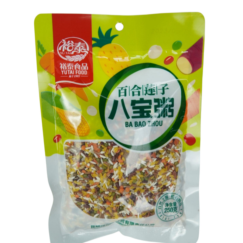 裕泰百合莲子八宝粥250g云南原料米杂粮组合粥八宝粥大米百合莲子