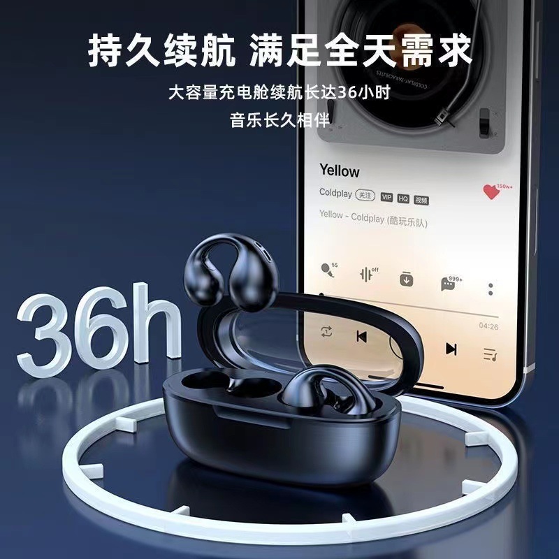 New Private Model Non in-Ear Bluetooth Headset Clip-on Sports Bluetooth Headset Wholesale