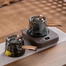 加厚玻璃侧把泡茶壶耐高温家用小型电陶炉套装煮茶壶过滤胆煮茶器