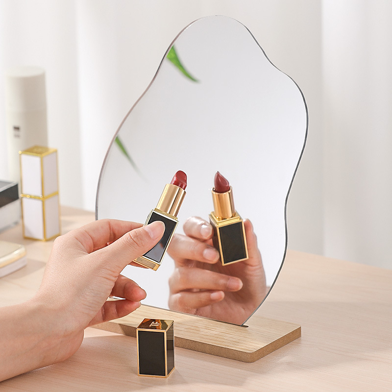 Internet Celebrity Ins Irregular Makeup Mirror Shaped Dressing Mirror Dormitory Desktop Decorative Mirror Acrylic Mirror