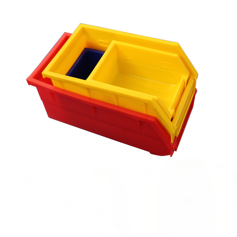 Thickened Bevel Parts Storage Box Electronic Components Material Screw Storage Box Warehouse Hardware Back-Mounted Spare Parts Box