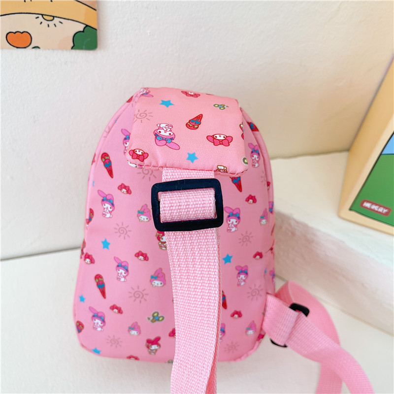 2023 Summer New Children's Bags Cute Cartoon Pattern Boys and Girls One Shoulder Crossbody Chest Bag Change Snack Storage Bag