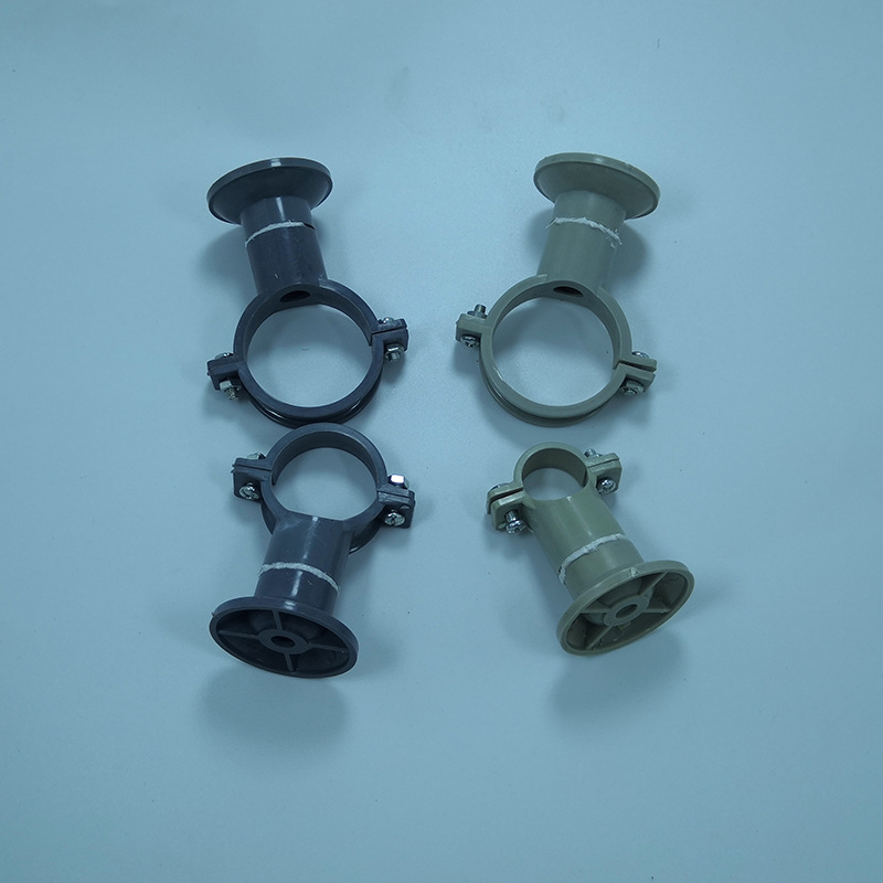 厂家直供ppr吊卡管卡 20 25 32 40水泥灰水管固定管夹带底座批发