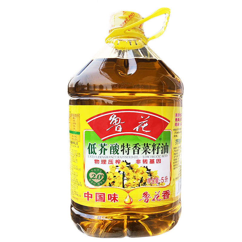 【21年7月产】正品 5l装鲁花低芥酸特香菜籽油油食用油