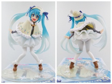 初音miku 雪初音 冬服 冬装 冬服 人偶站姿 摆件 模型 盒装手办