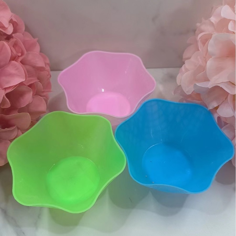 popular simple plastic creative snowflake soft milkshake ice cream shaved ice bowl dessert suit fruit frosted blossom smoothie bowl