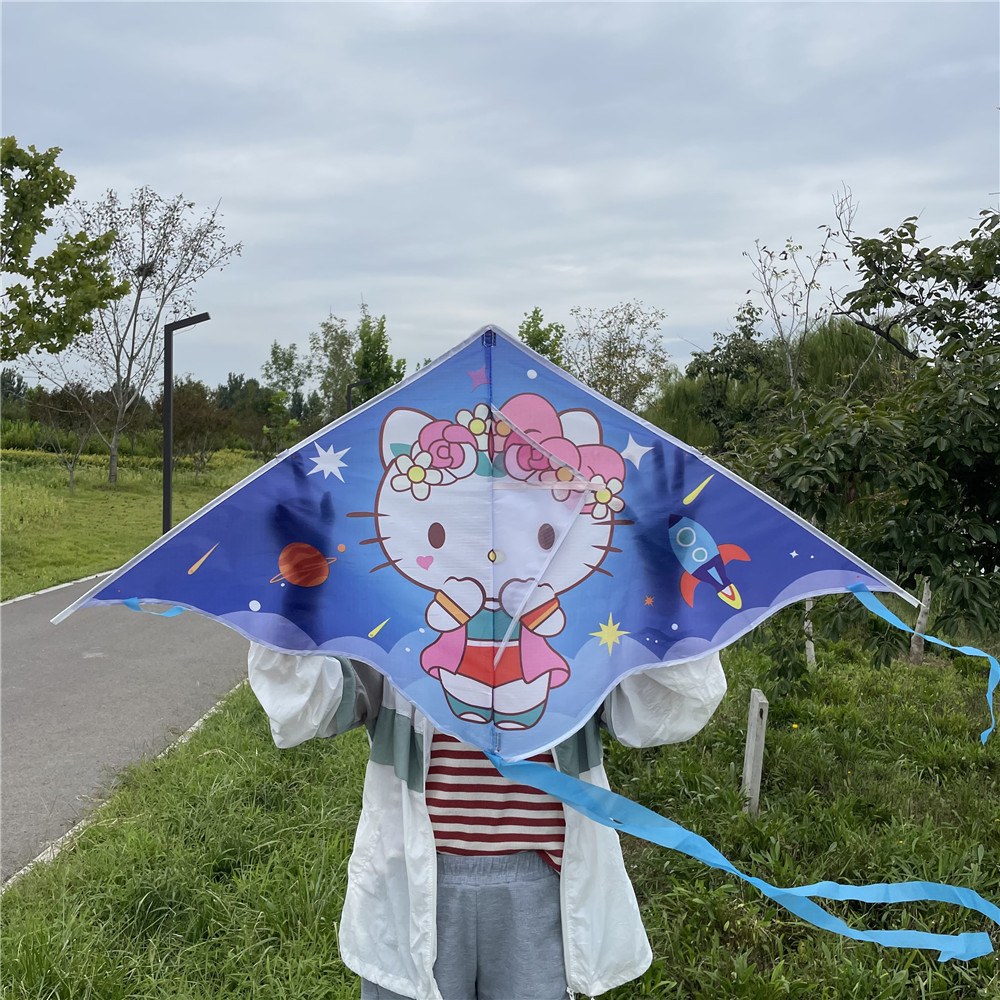 Weifang Kite New 1.2 M Upper and Lower Closed Toe Long Tail Double Tail Cartoon Breeze Easy to Fly Children's Favorite Kite