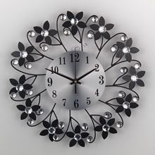创意铁艺金属钟表挂钟客厅家居装饰时钟石英钟亚马逊跨境外贸批发