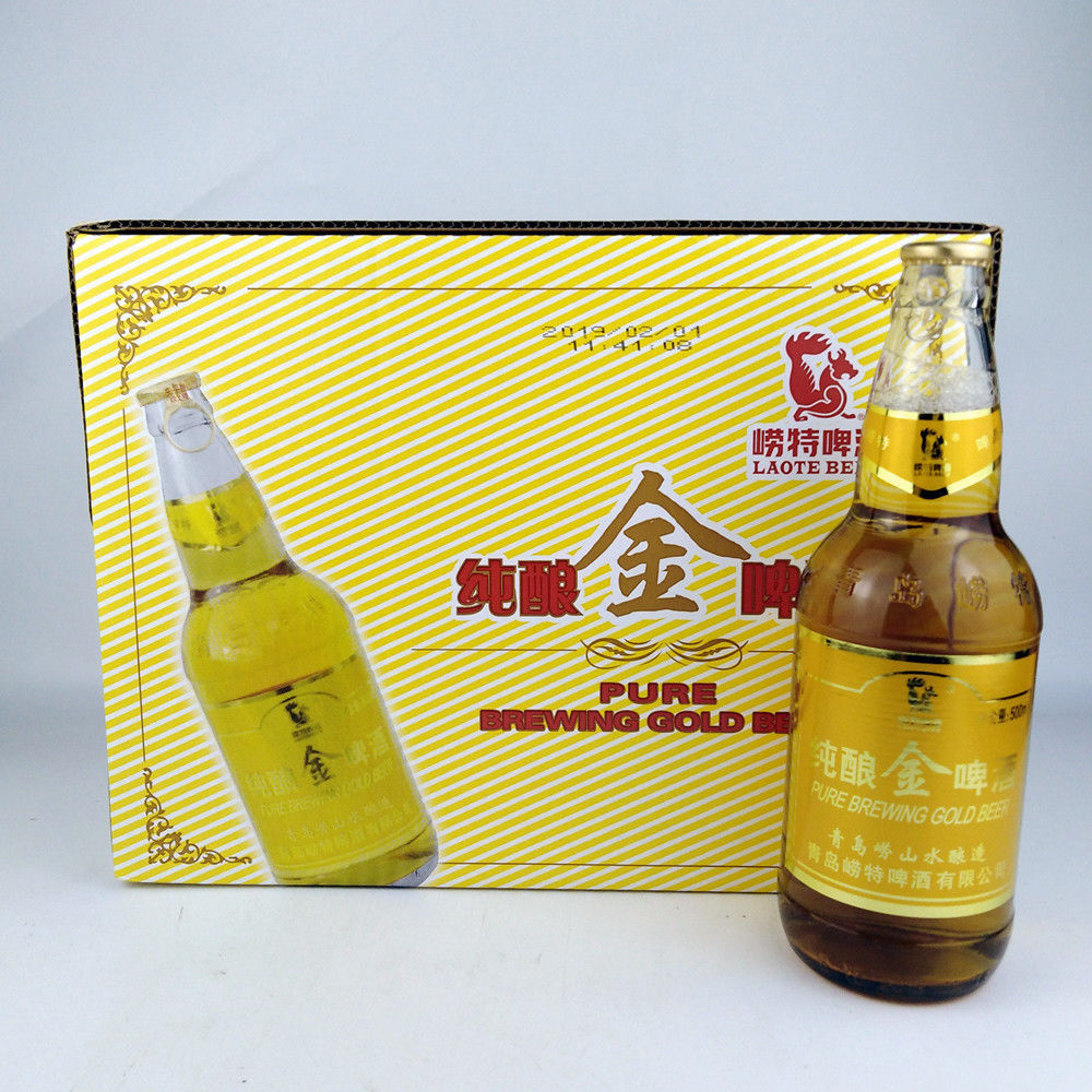 青岛崂特金啤 崂特啤酒金质啤酒500mlx12瓶崂山泉水酿造青岛特产
