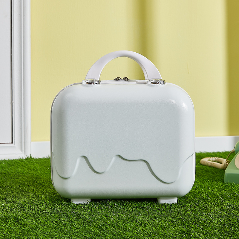 Ice Cream Bubble Small Suitcase 14-Inch Cosmetic Case Lightweight Luggage Hand Gift Suitcase Small Mini Storage