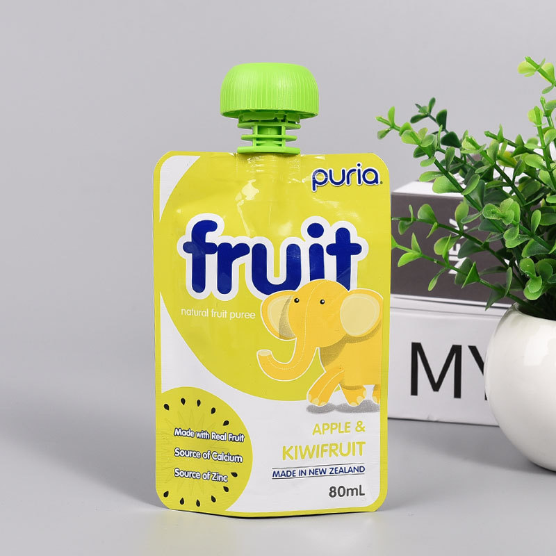 儿童卡通异形蘑菇头吸嘴袋 婴儿辅食果泥米糊吸吸果冻食品包装袋