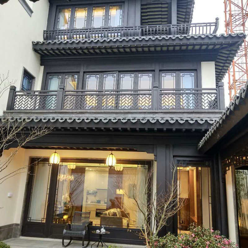 福建福州厦门中式仿古建断桥铝合金门窗复古明清古建别墅玻璃窗户
