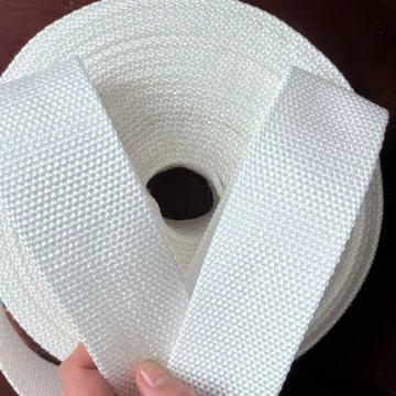 白色丙纶织带pp包边带平纹拉力带织带拖车带拉紧器带产业用