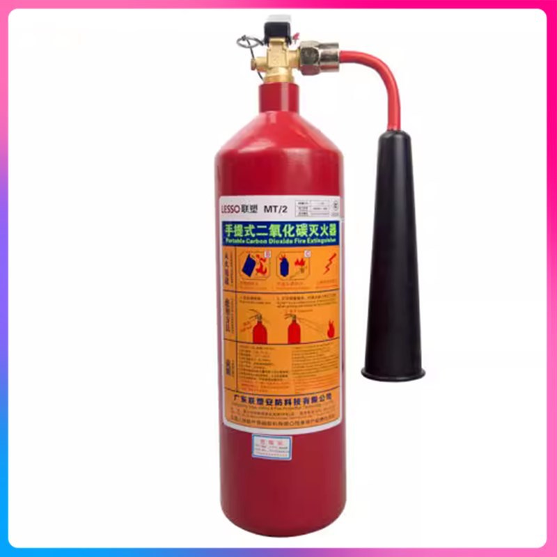龙威手提式二氧化碳灭火器mt2kg-3-5-7公斤唐安干冰co2推车式24kg