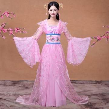 古装贵妃服装唐朝女贵妃皇后公主汉服拖尾舞台影楼服饰演出服装春