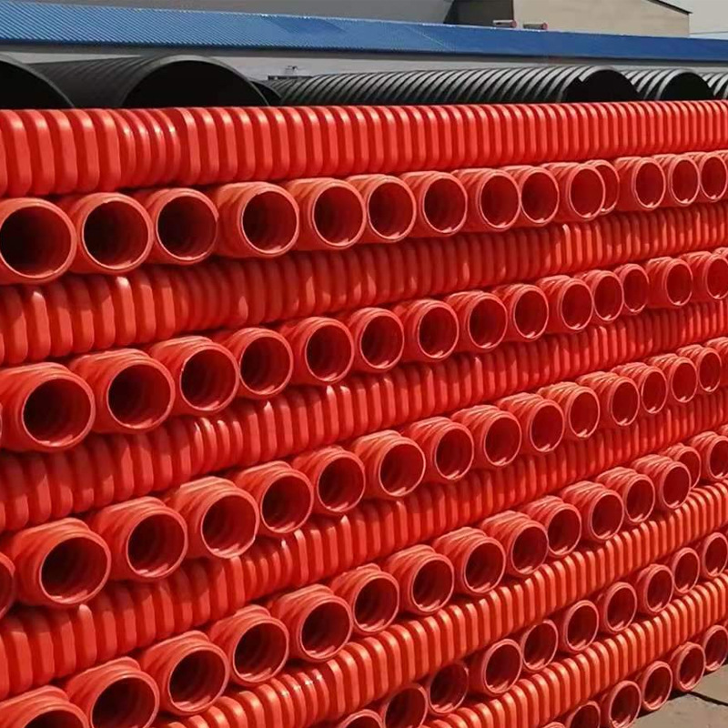 mpp矩形波纹管 方形改性聚丙烯高强度矩形波纹管 电力电缆保护管