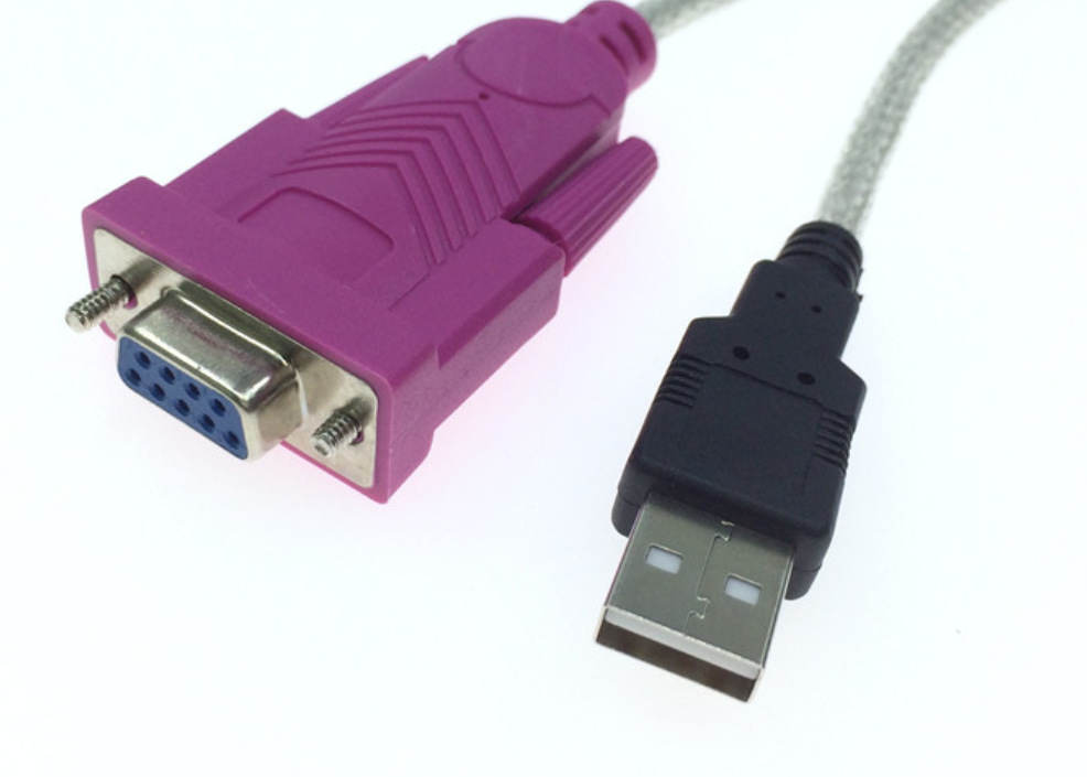 5米usb转串口db9母头usb转rs232usb转9孔串口线