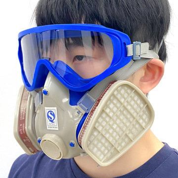 双箭龙御风二号喷漆防毒面具 带眼镜连体防尘防飞溅面罩口罩 现货