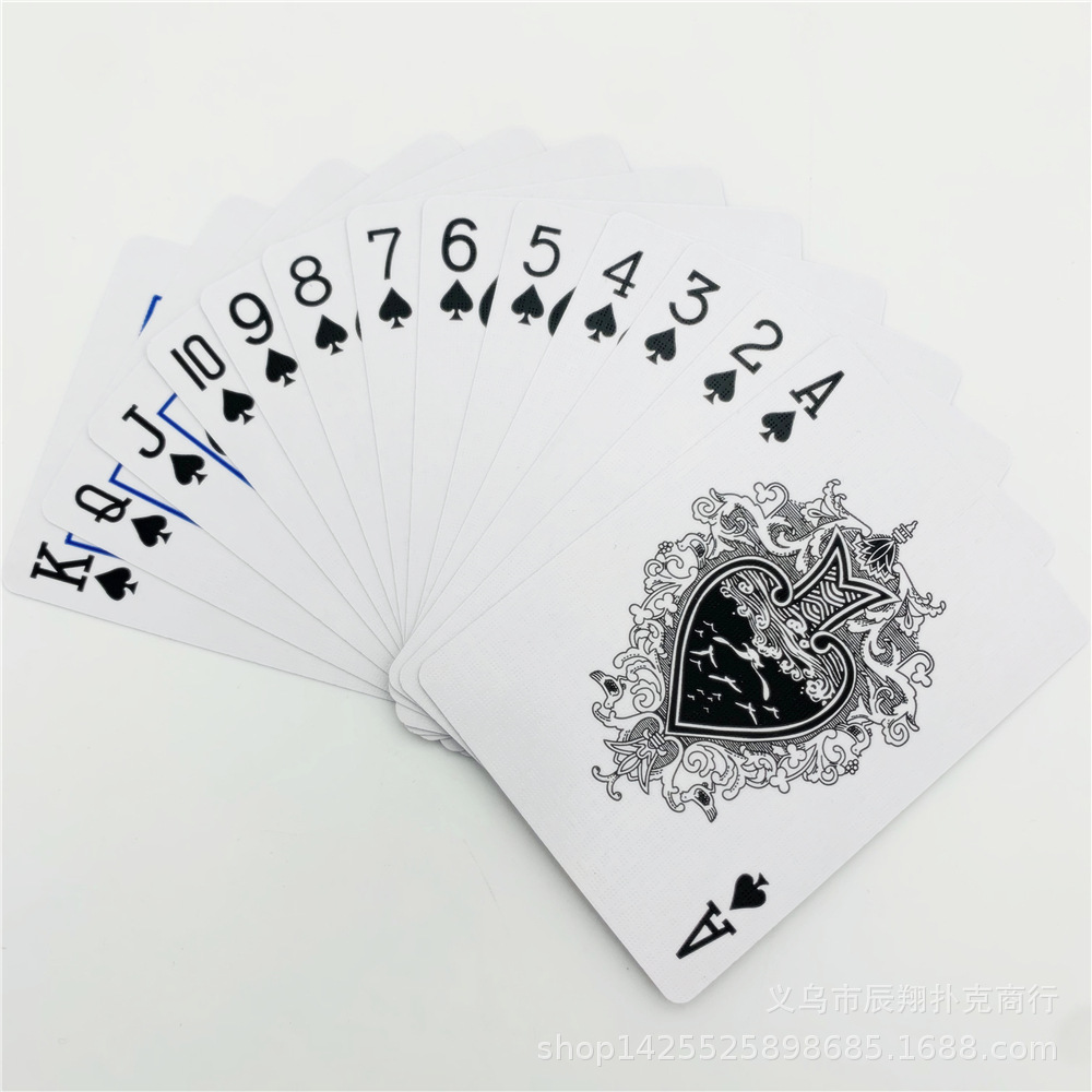 cxbeer 98蜜蜂蓝芯纸扑克牌 56张 外贸 纸牌 红蓝混 4个大小王