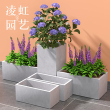 长方形水泥花盆长条花槽马槽花箱大号阳台花坛绿植种盆栽厂家直销