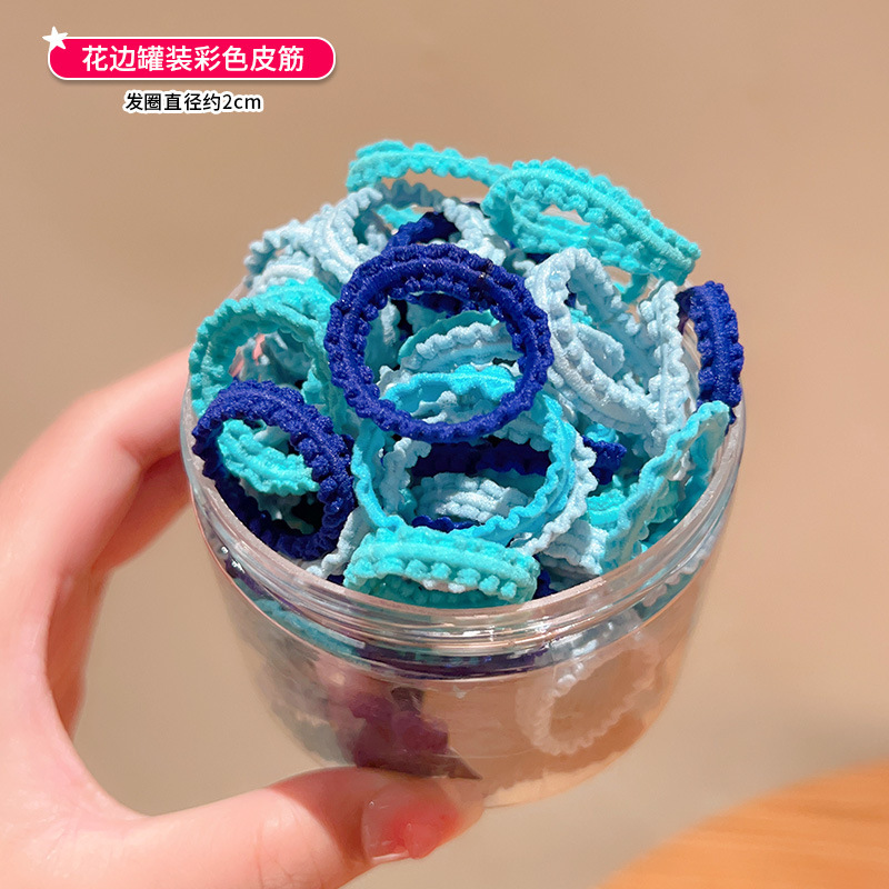 Children Rubber Band Colorful Skirt Hair Rope Baby Hairtie Does Not Hurt Hair High Elastic Girls Cute Hair Ring Hair Accessories