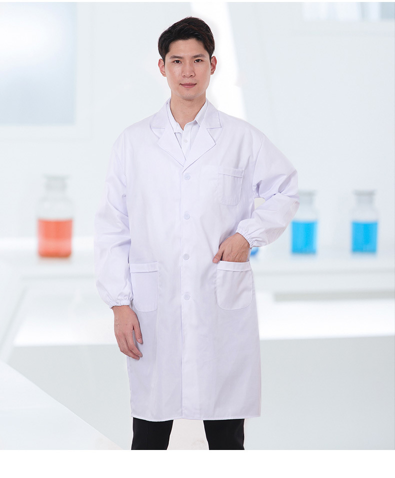 外贸白大褂医生护士工厂美容药店医药礼品女修身劳保学生实验服装