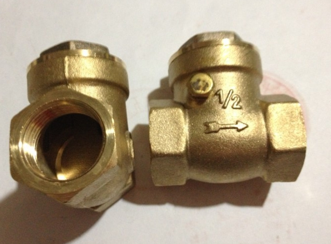 止回阀单向阀单向止回阀逆止阀铜单向阀4分6分一寸阀门