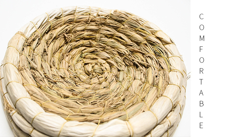 鸽子窝草窝手编鸟窝玉米皮草编窝信鸽赛鸽用具兔子仓鼠鸟窝6