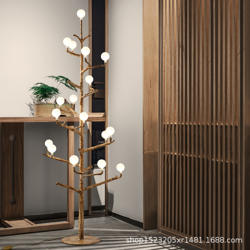 Nordic Modern Table Lamp Creative Personalized Living Room Bedroom Ins Internet Celebrity Clothing Store Ornamental Branch Vertical Floor Lamp