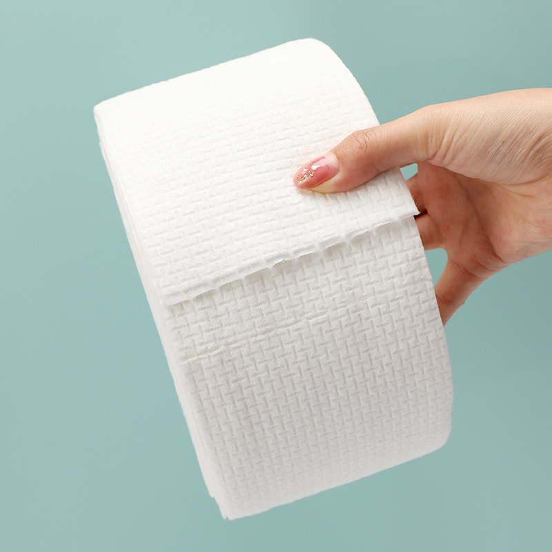 卓秀f纹棉点断卷巾卷筒式洗脸纸一次性洁面巾美容巾面巾