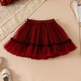 亚马逊跨境tutu裙外贸女童半身裙新款女宝宝蓬蓬裙洋气儿童网纱裙