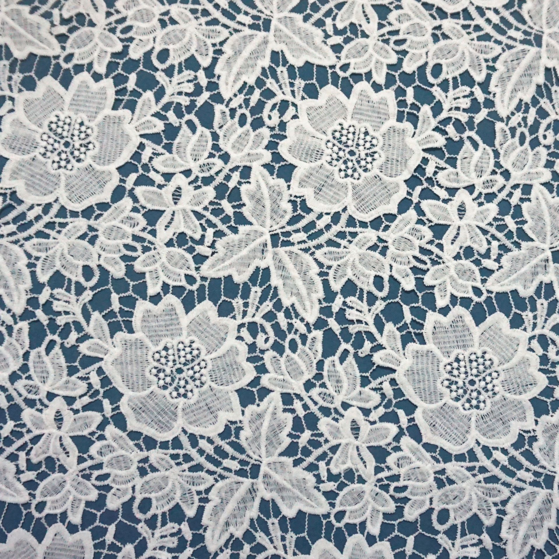 水溶绣绣花花面料