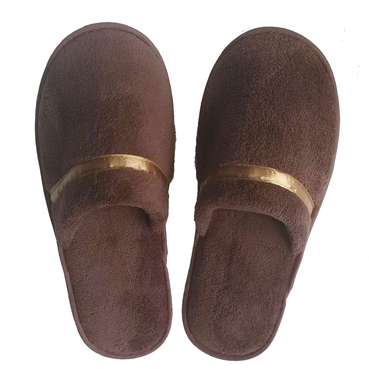 Wholesale Hotel Disposable Slippers Men and Women Couple Coral Fleece Non-Slip Thickened Beauty Salon Hospitality Household Slippers