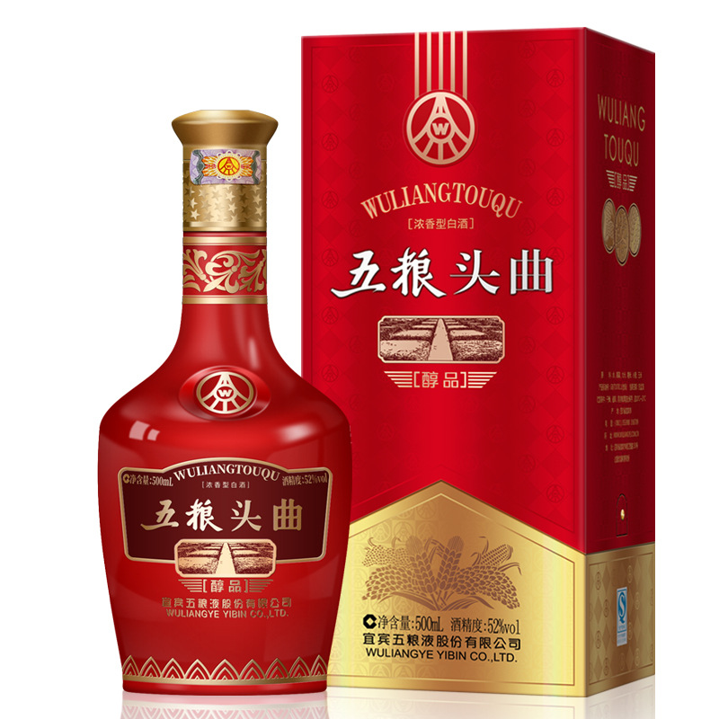 五粮头曲醇品 42度500ml*6优级高度浓香型白酒整箱批发正品保证