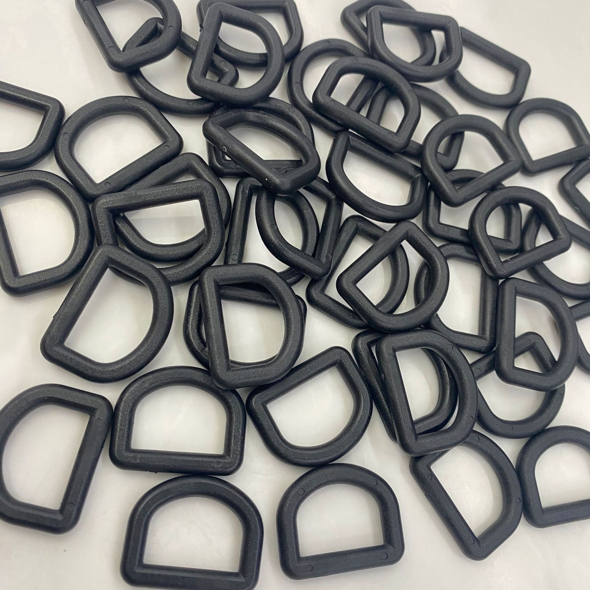 箱包塑料半圆d字扣 织带扣 背带扣挂扣箱包d型环扣配件奢雅加厚款