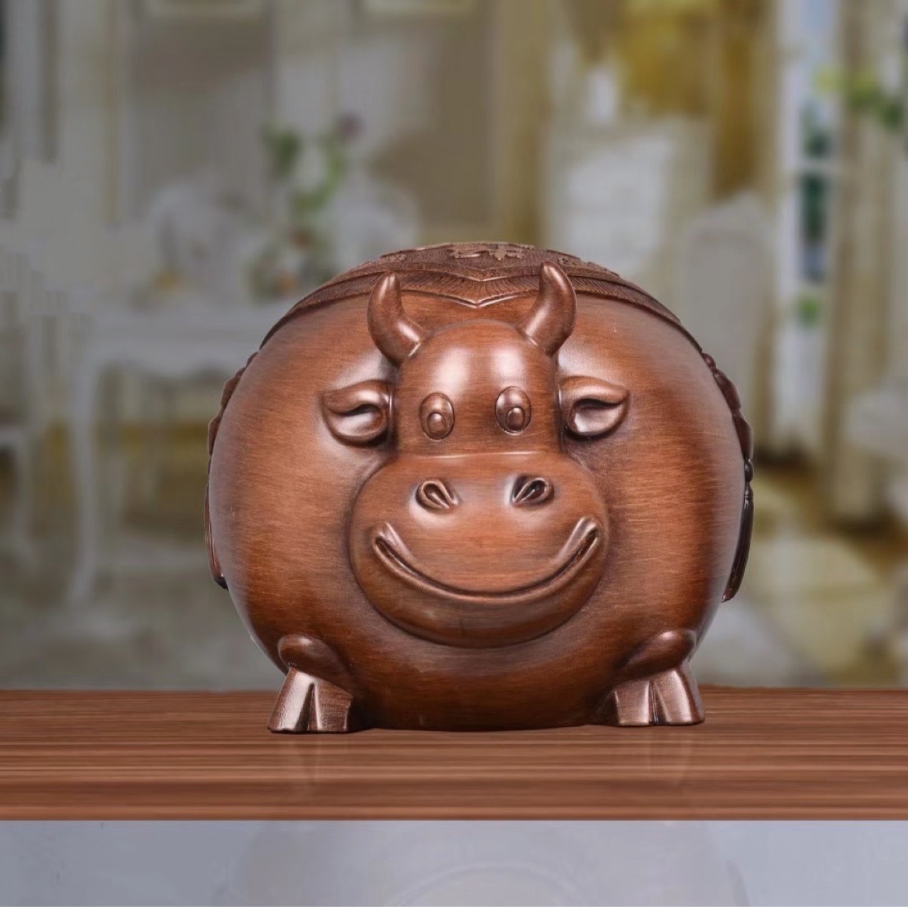 旺市如意牛摆件招财镇宅炒股老板办公桌升职店面公司开业长辈礼品